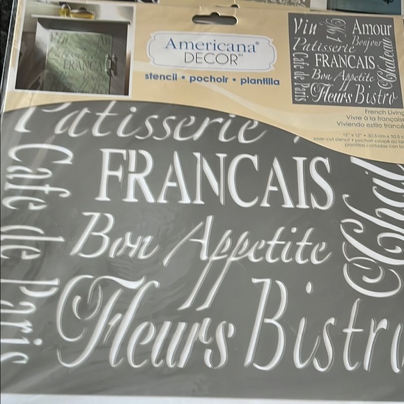 NWT Americana Decor Stencil Set France - Picture 4 of 4